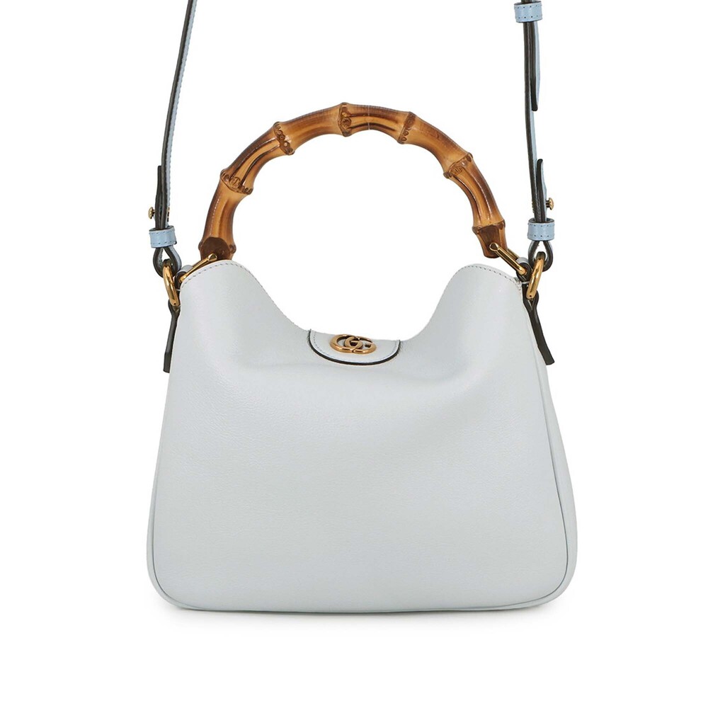 Pre-Loved Gucci Small Calfskin Bamboo Diana Satchel